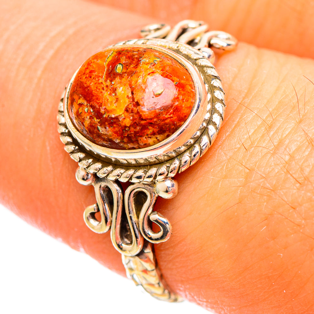 Sponge Coral Rings handcrafted by Ana Silver Co - RING114048