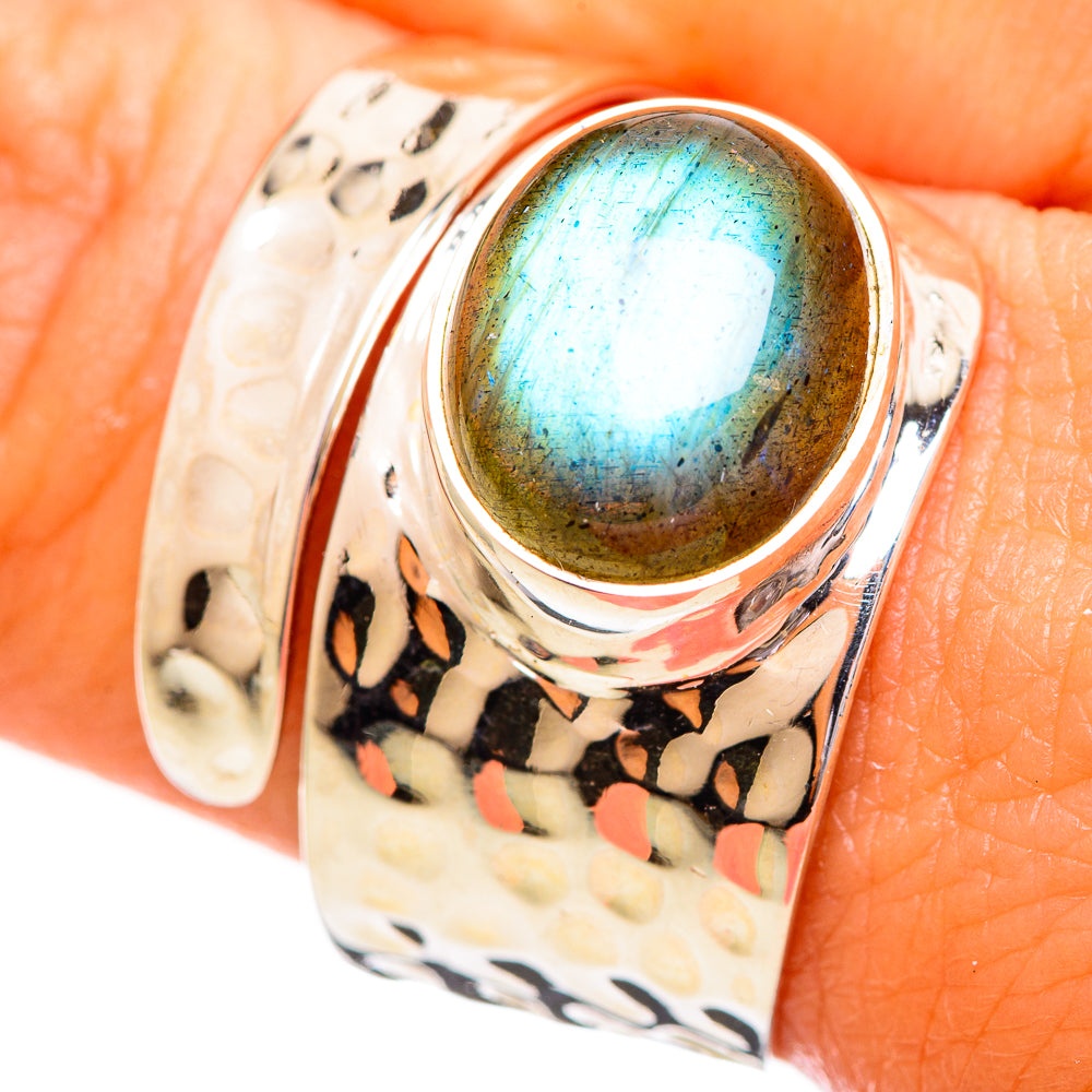 Labradorite Rings handcrafted by Ana Silver Co - RING114055