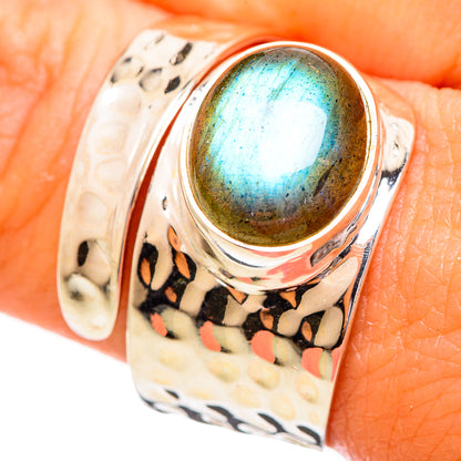 Labradorite Rings handcrafted by Ana Silver Co - RING114055