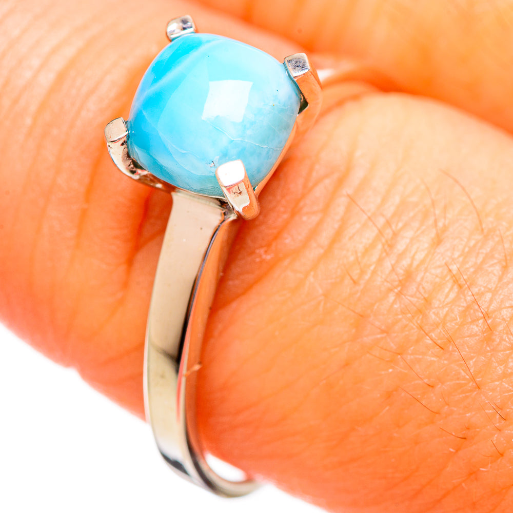 Larimar Rings handcrafted by Ana Silver Co - RING114060