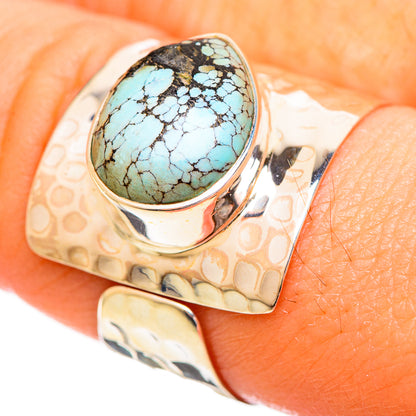 Tibetan Turquoise Rings handcrafted by Ana Silver Co - RING114062