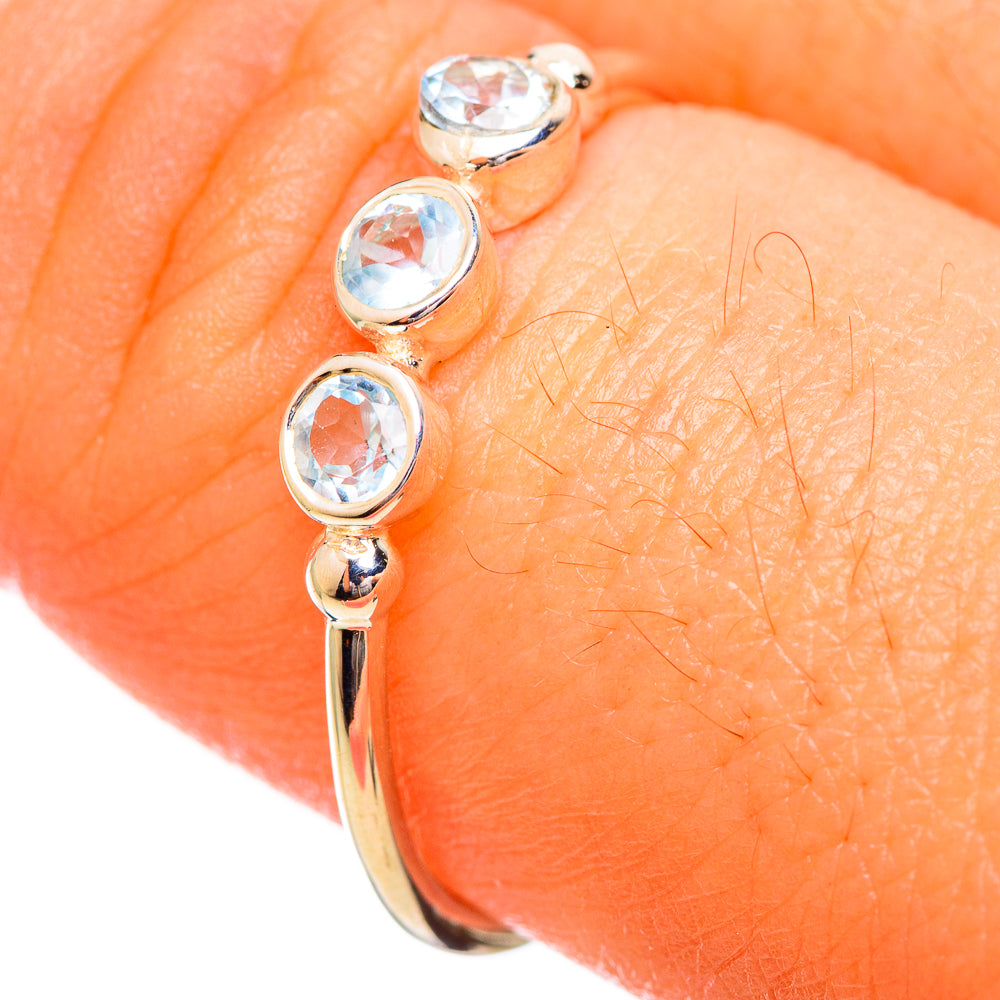 Blue Topaz Rings handcrafted by Ana Silver Co - RING114064