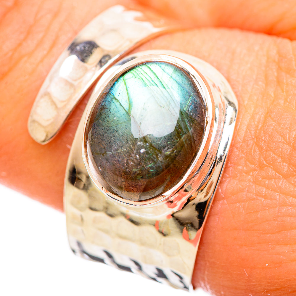 Labradorite Rings handcrafted by Ana Silver Co - RING114068