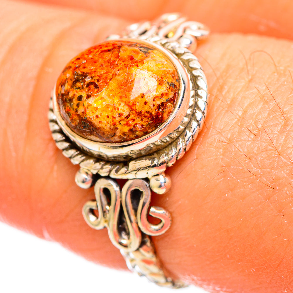 Sponge Coral Rings handcrafted by Ana Silver Co - RING114069