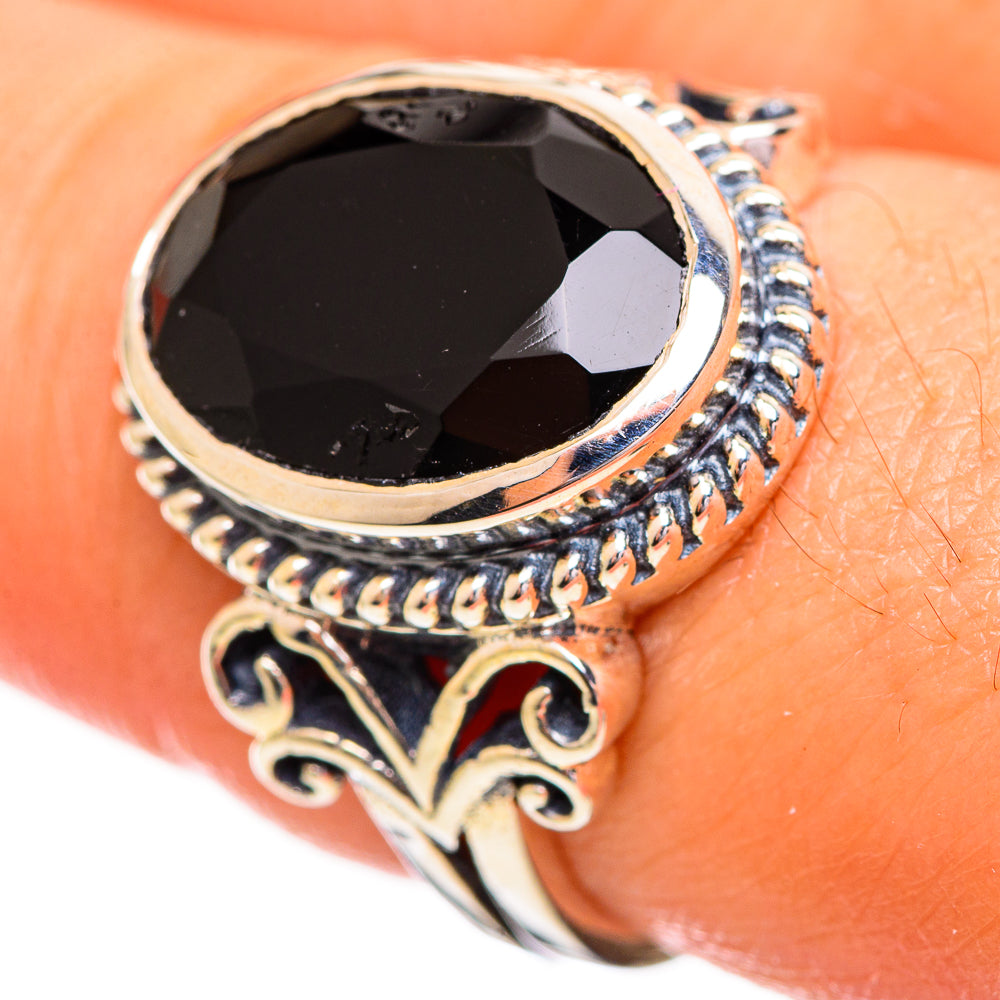 Black Onyx Rings handcrafted by Ana Silver Co - RING114072