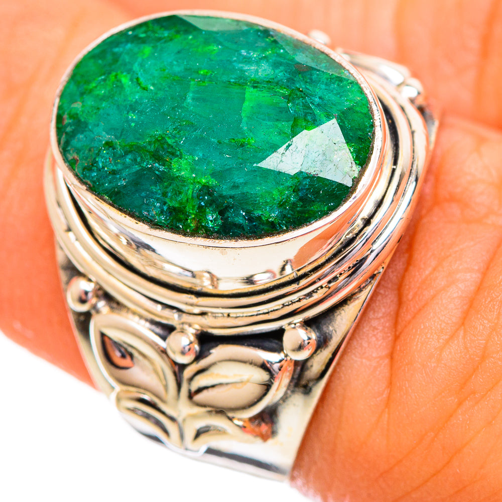 Green Sillimanite Rings handcrafted by Ana Silver Co - RING114085