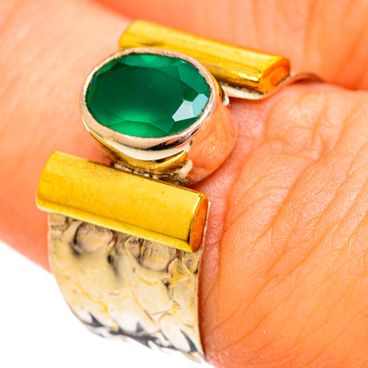 Green Onyx Rings handcrafted by Ana Silver Co - RING114086