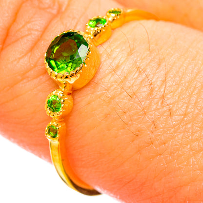 Chrome Diopside Rings handcrafted by Ana Silver Co - RING114089