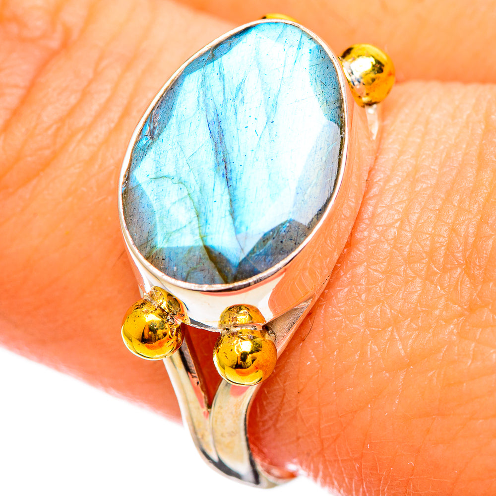 Labradorite Rings handcrafted by Ana Silver Co - RING114100