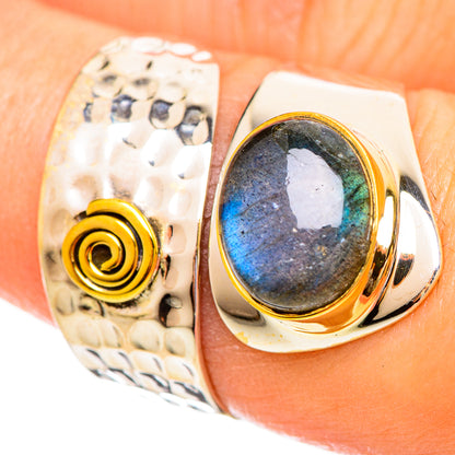 Labradorite Rings handcrafted by Ana Silver Co - RING114101