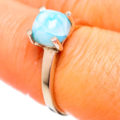 Larimar Rings handcrafted by Ana Silver Co - RING114102