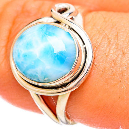 Larimar Rings handcrafted by Ana Silver Co - RING114104