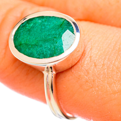 Green Sillimanite Rings handcrafted by Ana Silver Co - RING114117