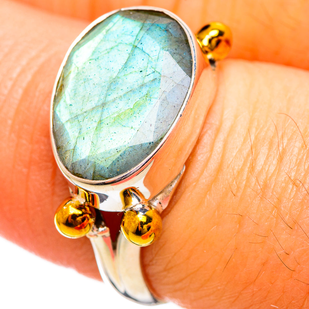Labradorite Rings handcrafted by Ana Silver Co - RING114119