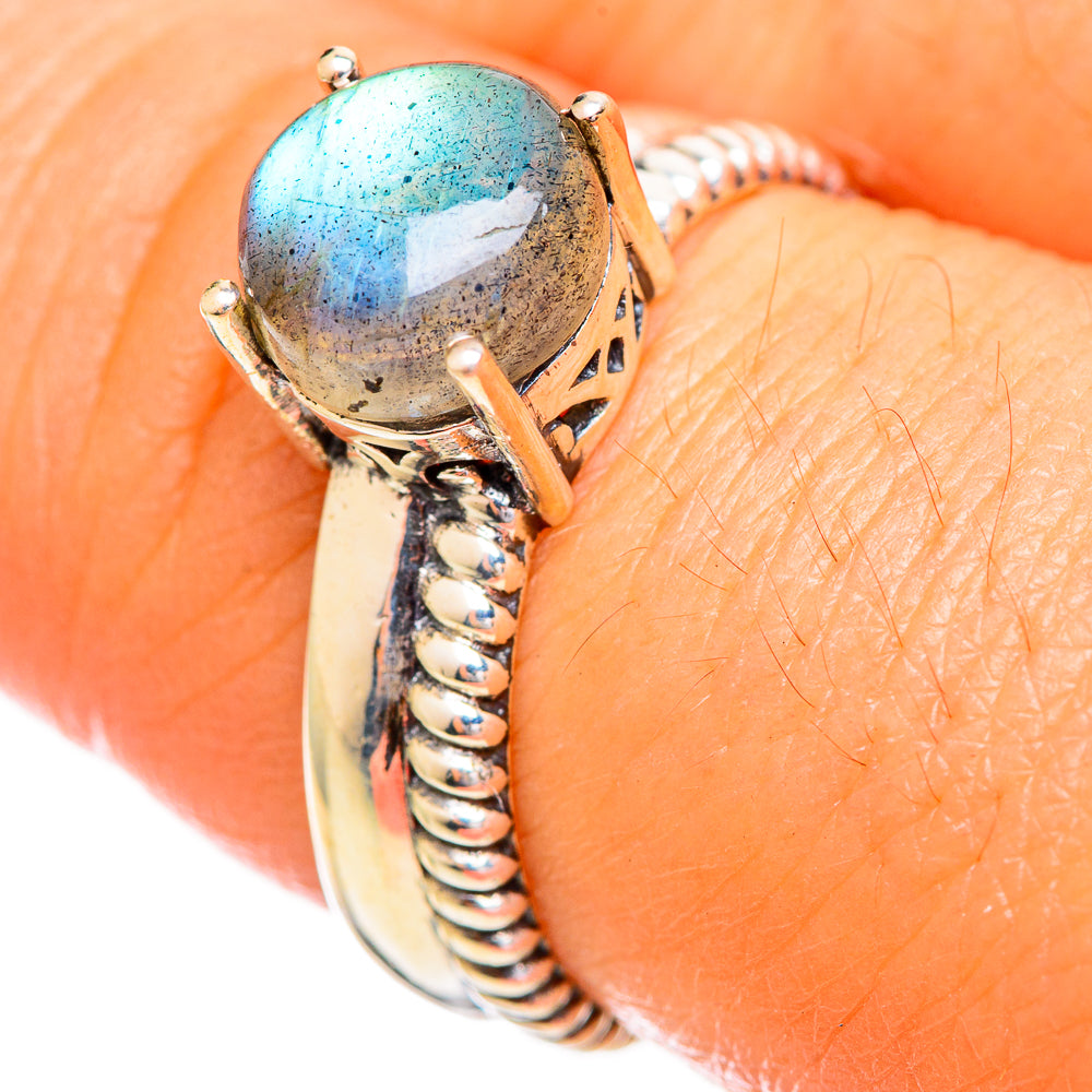 Labradorite Rings handcrafted by Ana Silver Co - RING114135