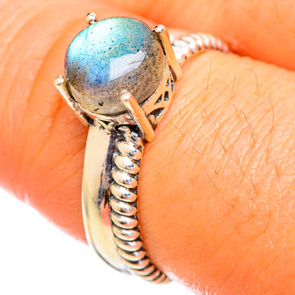Labradorite Rings handcrafted by Ana Silver Co - RING114135