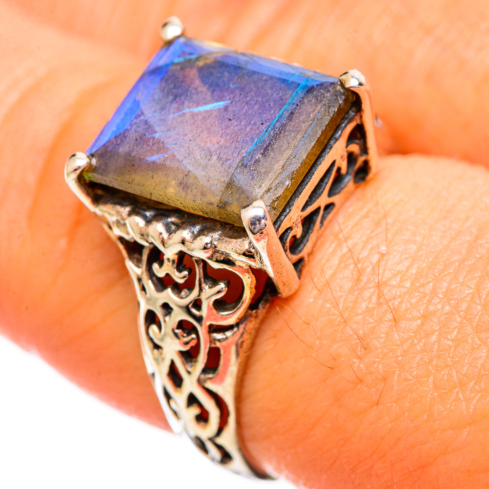Labradorite Rings handcrafted by Ana Silver Co - RING114139