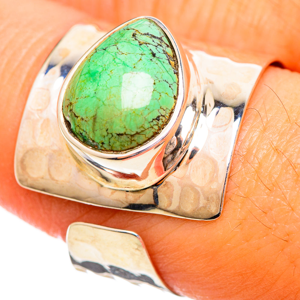 Tibetan Turquoise Rings handcrafted by Ana Silver Co - RING114142