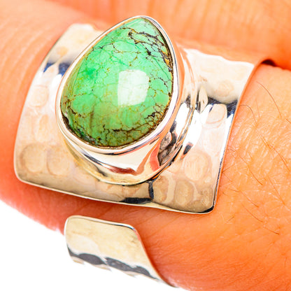 Tibetan Turquoise Rings handcrafted by Ana Silver Co - RING114142