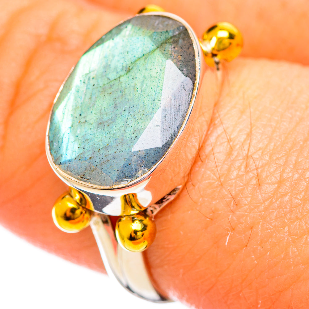 Labradorite Rings handcrafted by Ana Silver Co - RING114149