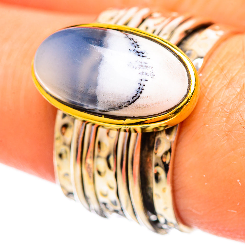 Dendritic Opal Rings handcrafted by Ana Silver Co - RING114155