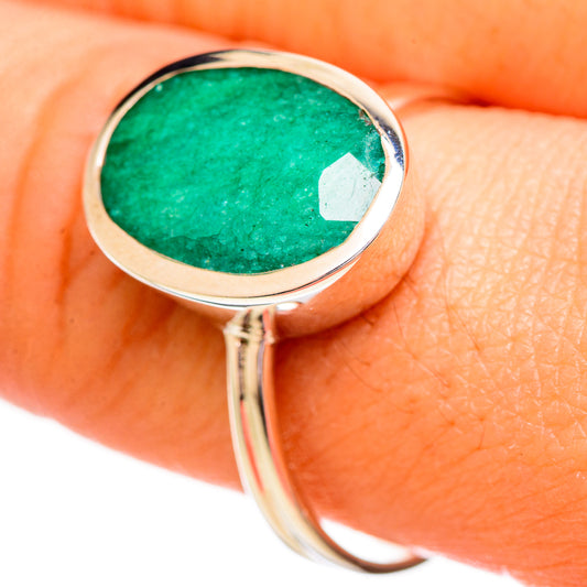 Green Sillimanite Rings handcrafted by Ana Silver Co - RING114167