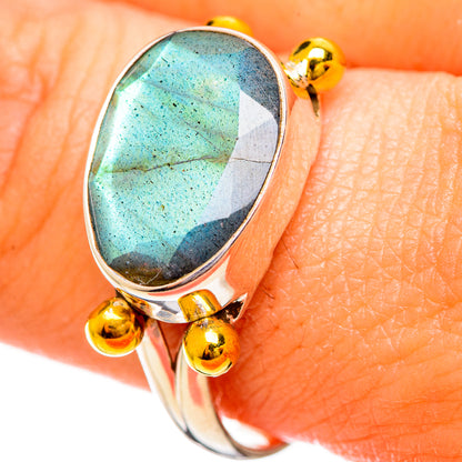 Labradorite Rings handcrafted by Ana Silver Co - RING114168