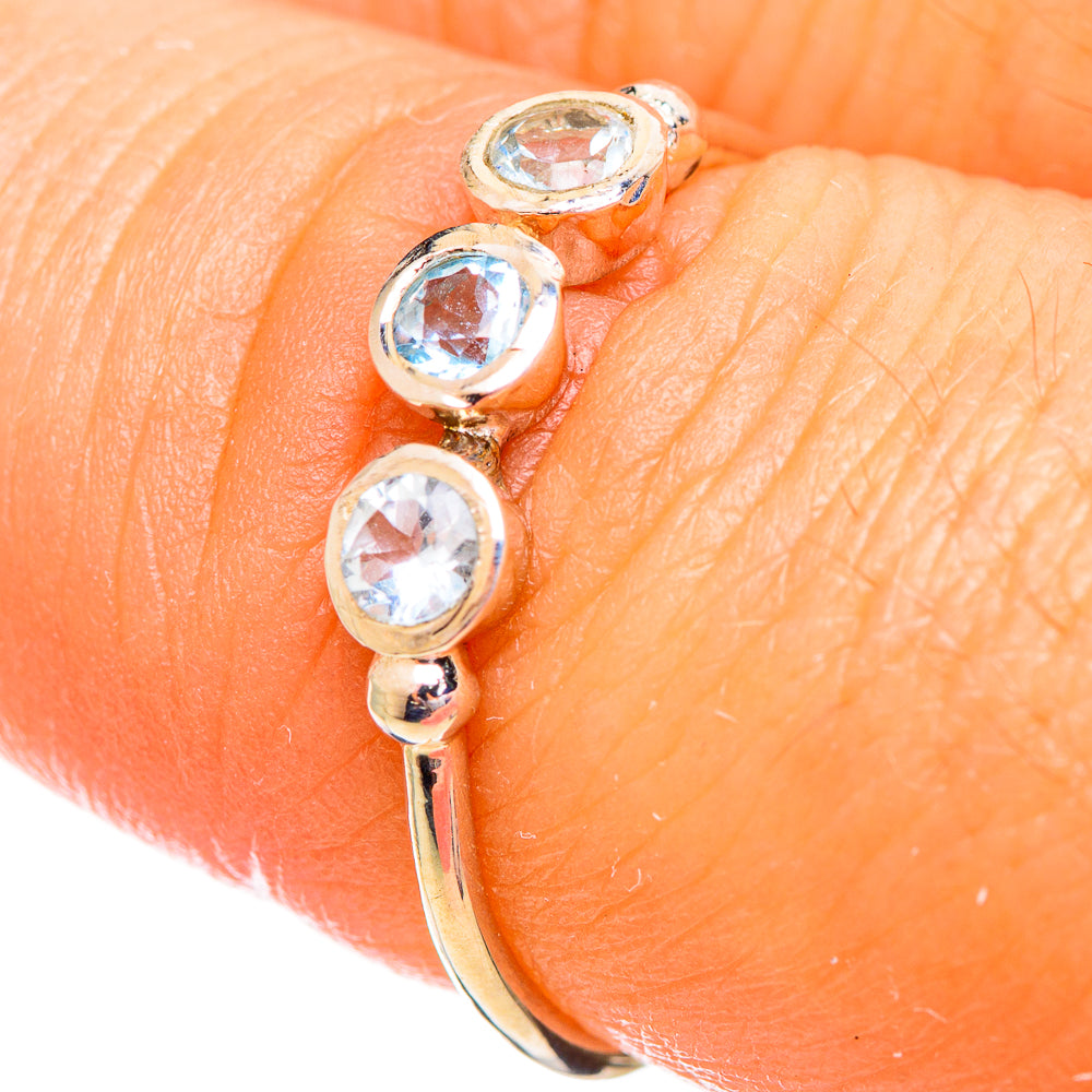 Blue Topaz Rings handcrafted by Ana Silver Co - RING114193