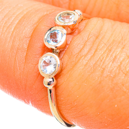 Blue Topaz Rings handcrafted by Ana Silver Co - RING114193