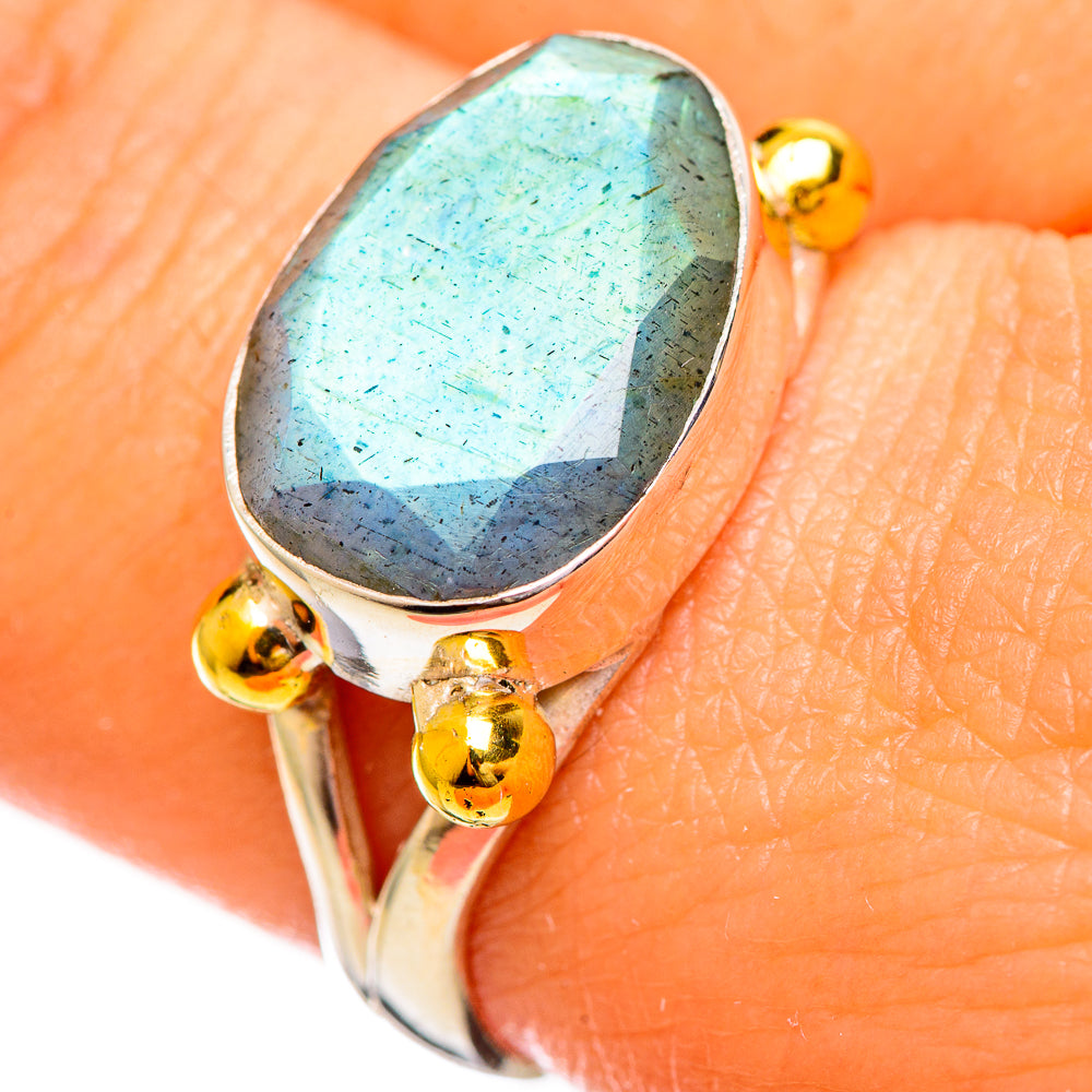 Labradorite Rings handcrafted by Ana Silver Co - RING114199