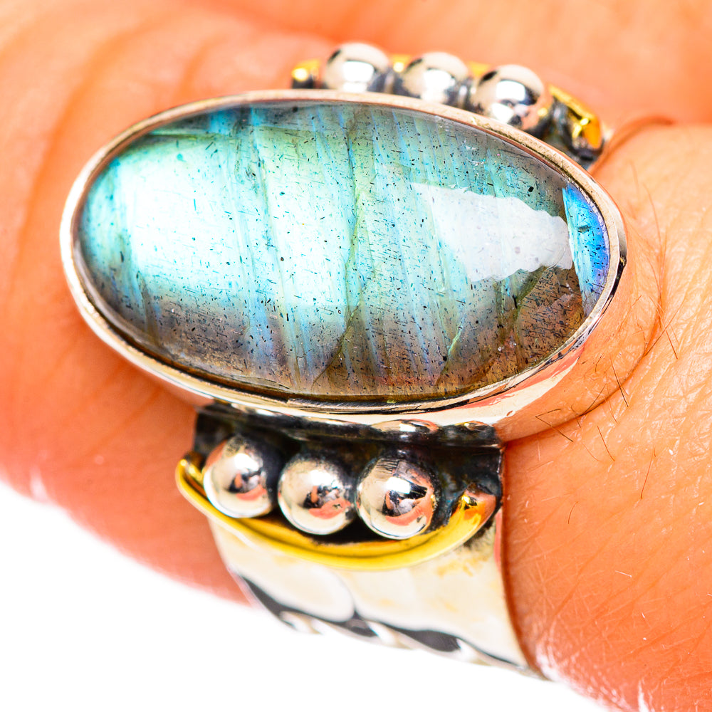 Labradorite Rings handcrafted by Ana Silver Co - RING114204