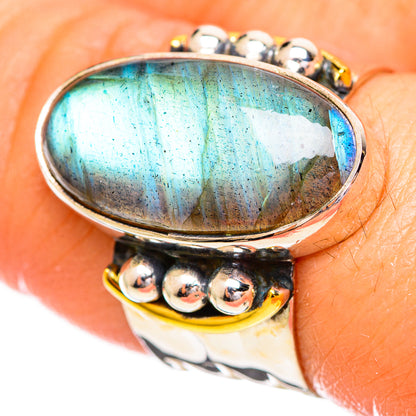 Labradorite Rings handcrafted by Ana Silver Co - RING114204