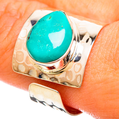 Tibetan Turquoise Rings handcrafted by Ana Silver Co - RING114206