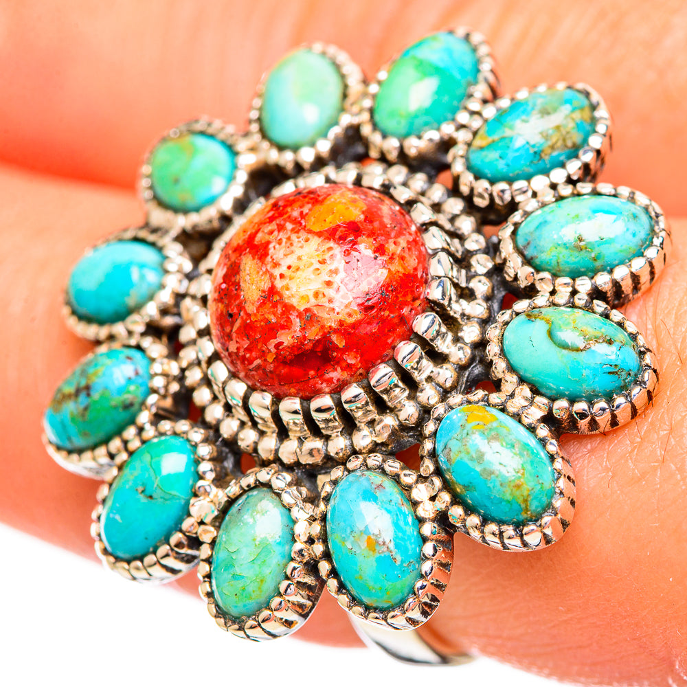 Sponge Coral Rings handcrafted by Ana Silver Co - RING114213