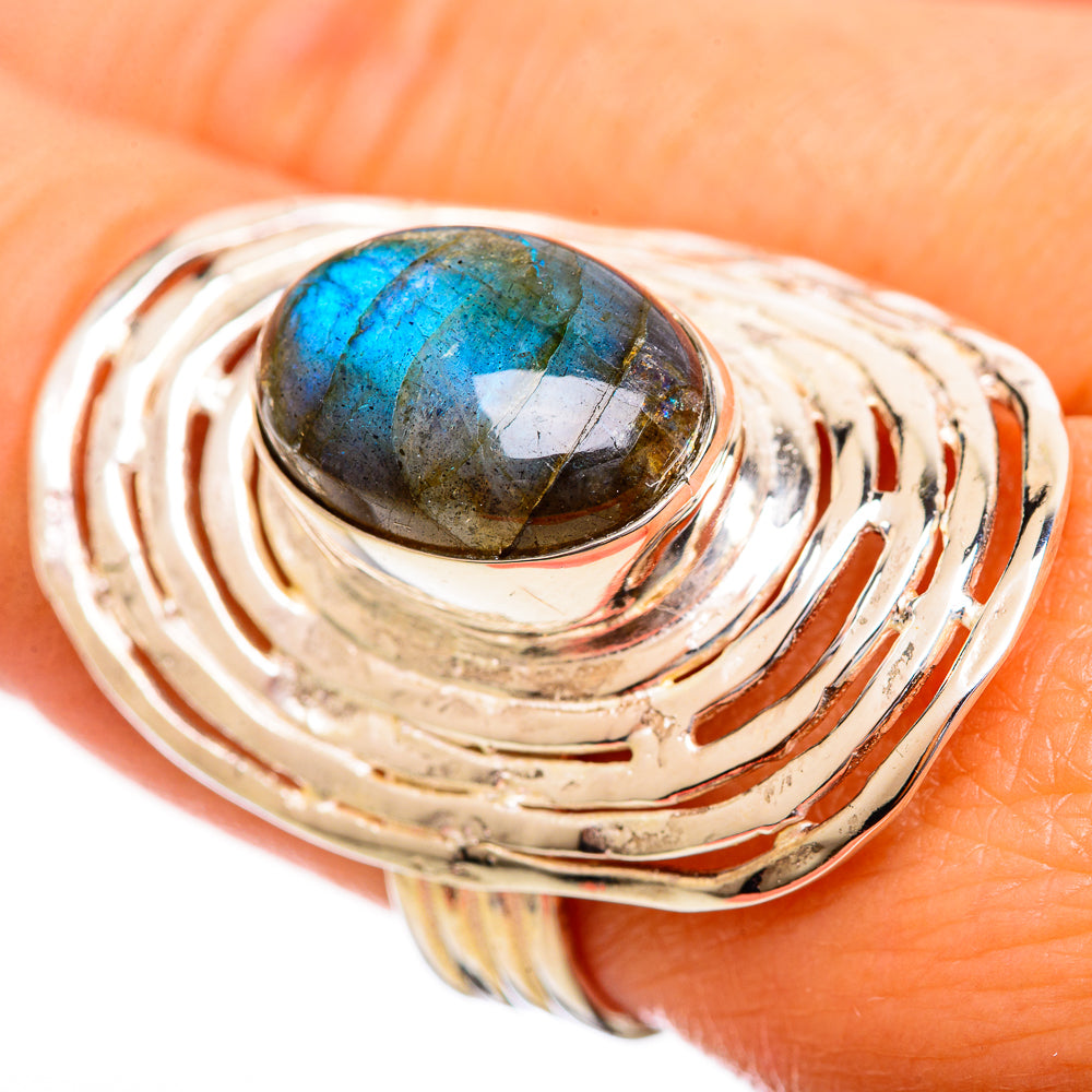 Labradorite Rings handcrafted by Ana Silver Co - RING114216
