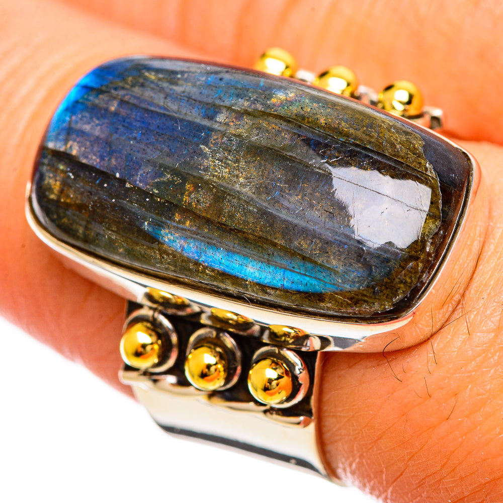 Labradorite Rings handcrafted by Ana Silver Co - RING114218