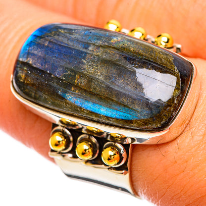 Labradorite Rings handcrafted by Ana Silver Co - RING114218