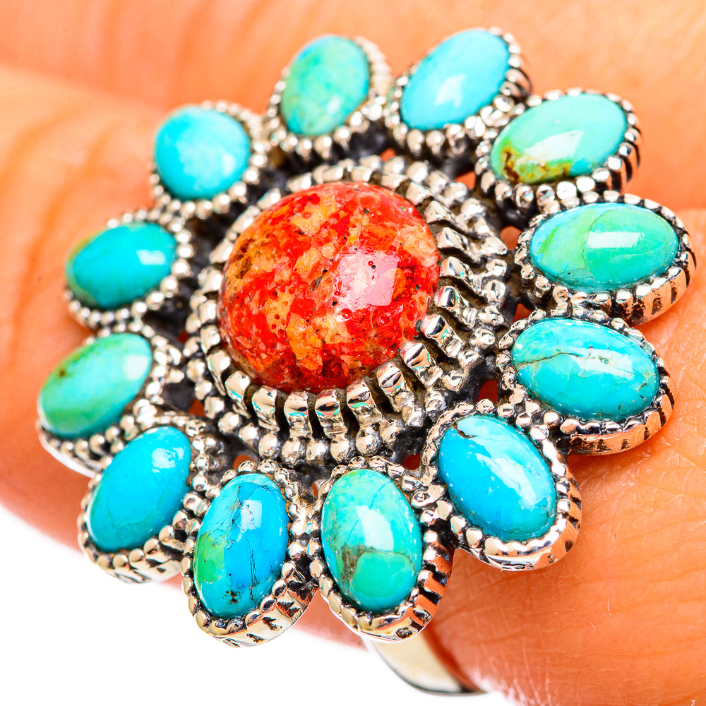 Sponge Coral Rings handcrafted by Ana Silver Co - RING114220