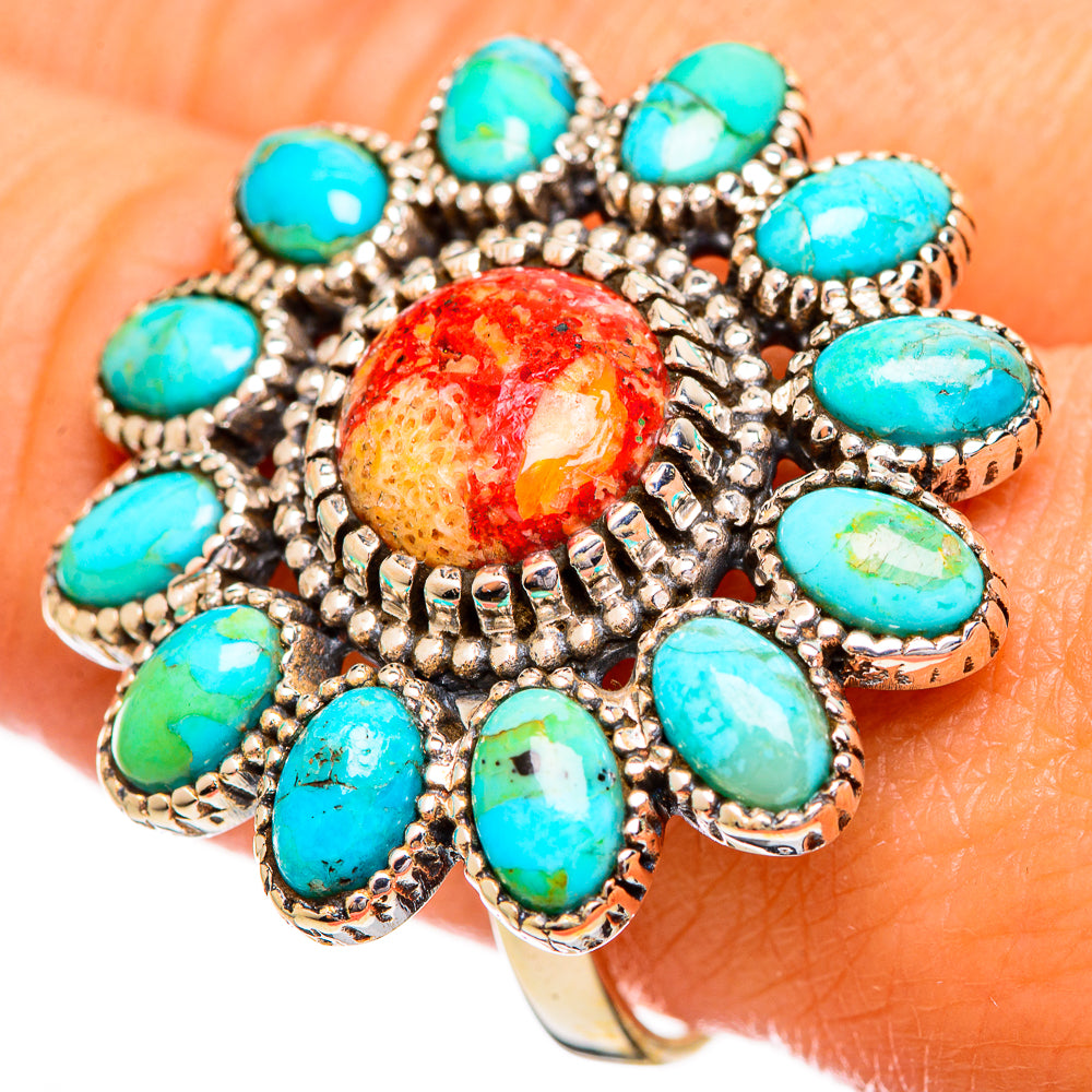 Sponge Coral Rings handcrafted by Ana Silver Co - RING114226