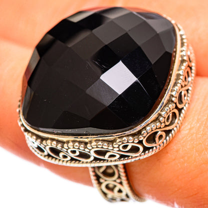 Black Onyx Rings handcrafted by Ana Silver Co - RING114230
