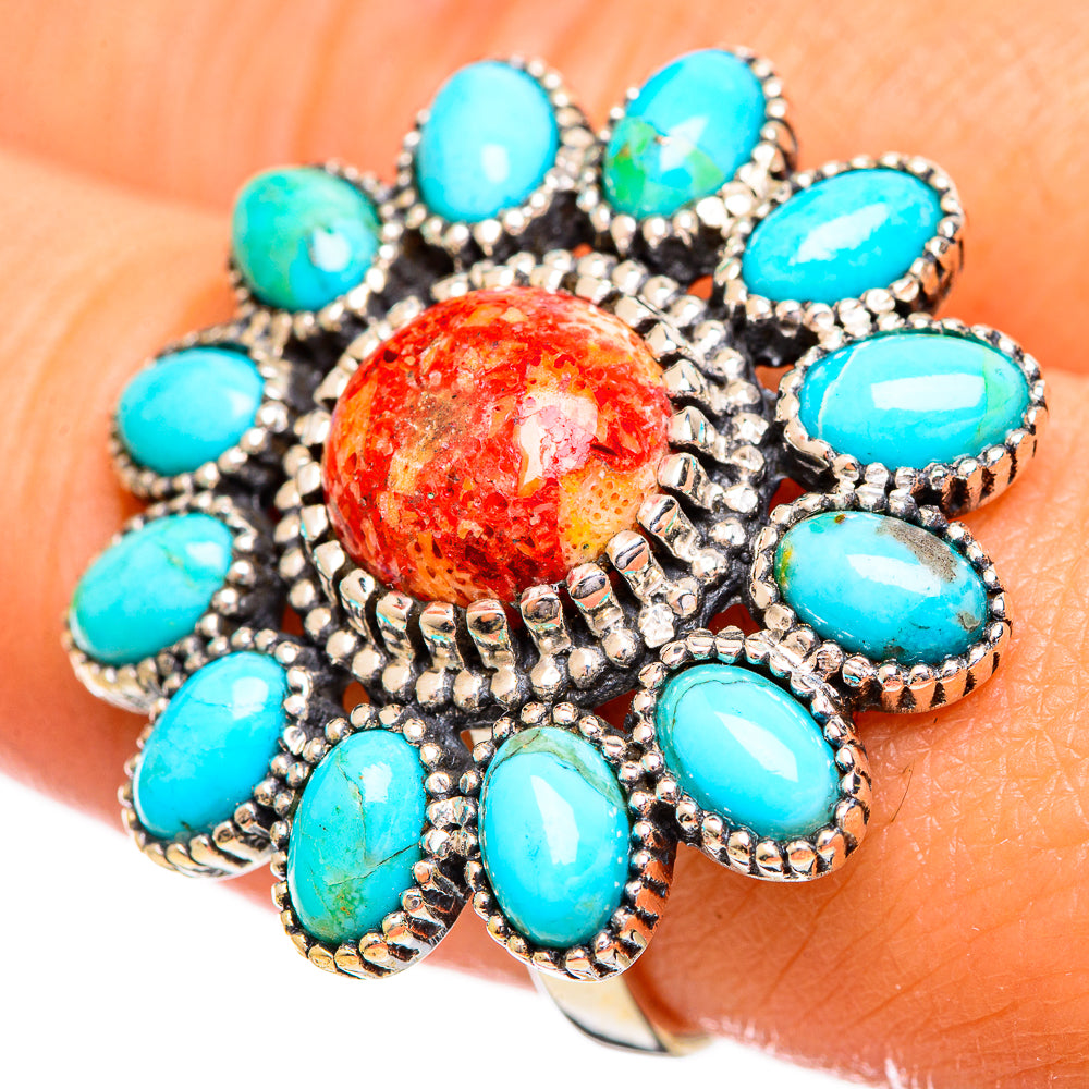 Sponge Coral Rings handcrafted by Ana Silver Co - RING114232