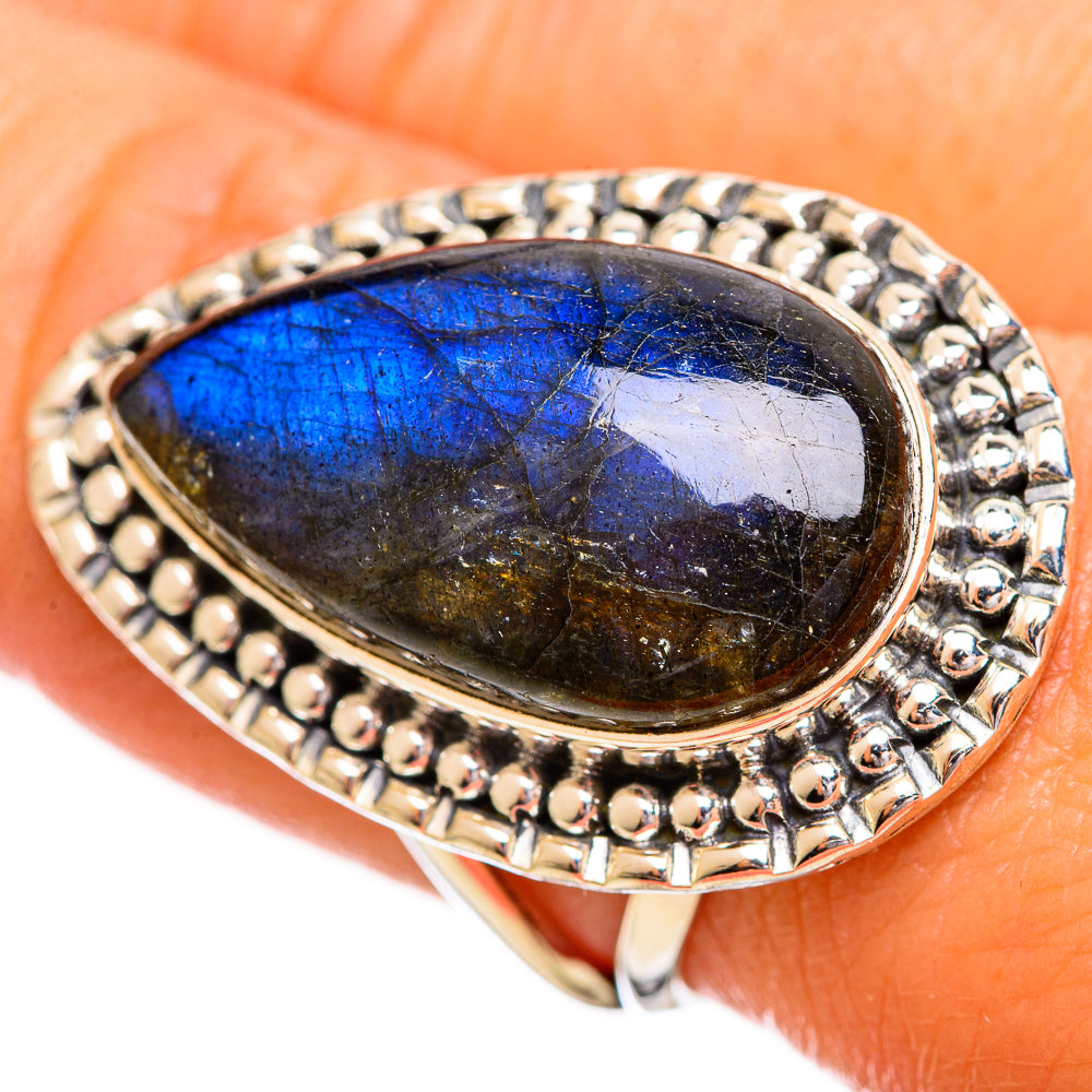 Labradorite Rings handcrafted by Ana Silver Co - RING114237