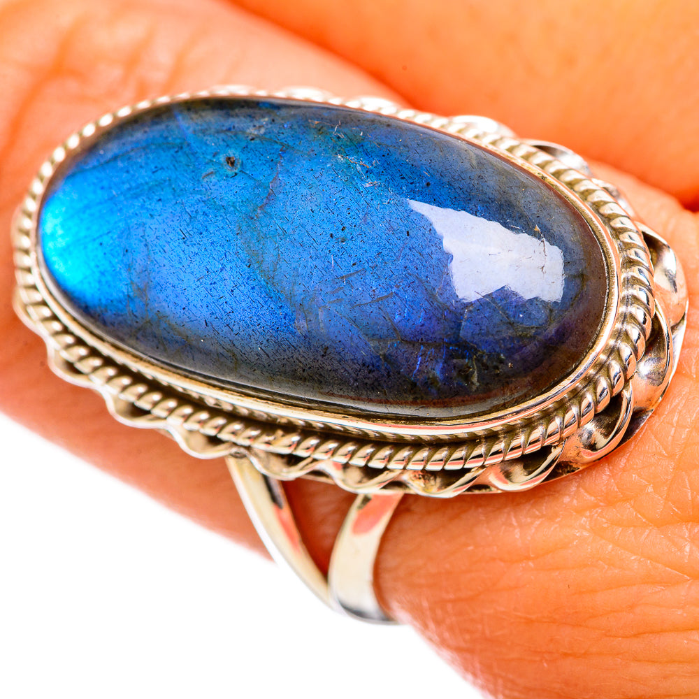 Labradorite Rings handcrafted by Ana Silver Co - RING114238