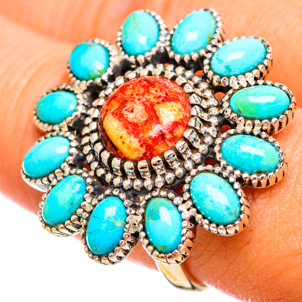 Sponge Coral Rings handcrafted by Ana Silver Co - RING114239