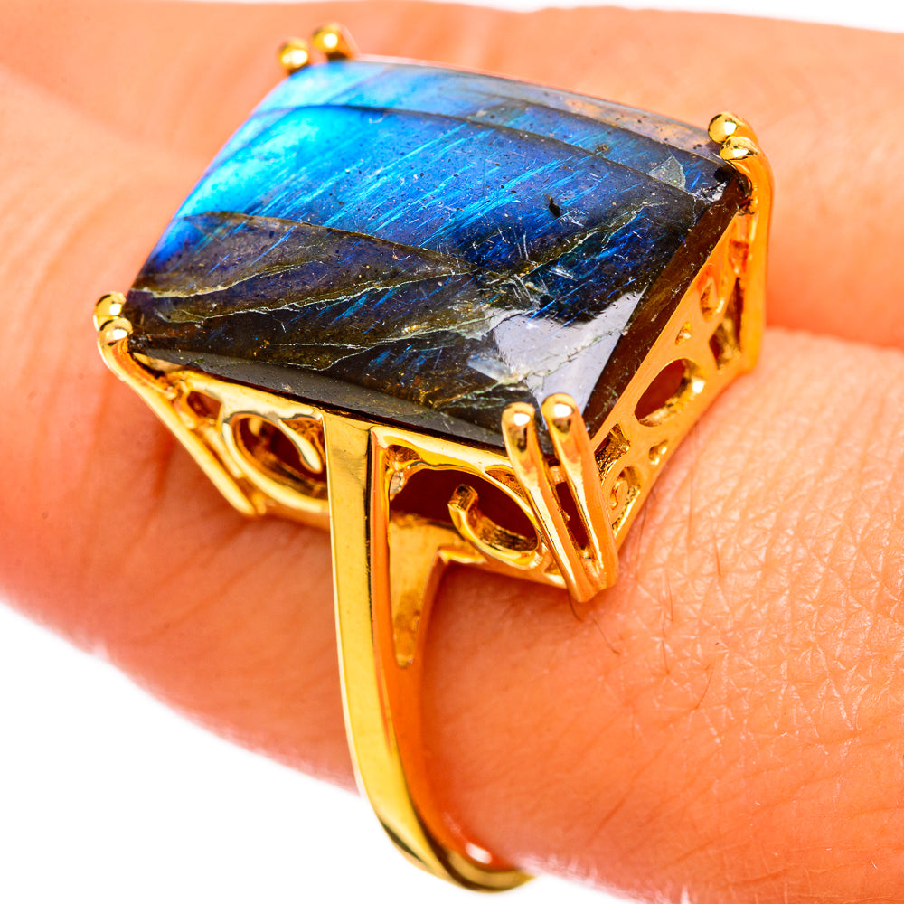 Labradorite Rings handcrafted by Ana Silver Co - RING114240