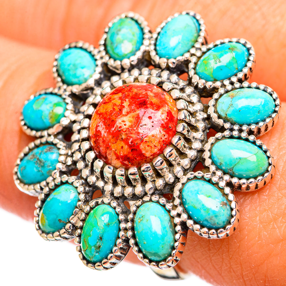 Sponge Coral Rings handcrafted by Ana Silver Co - RING114245