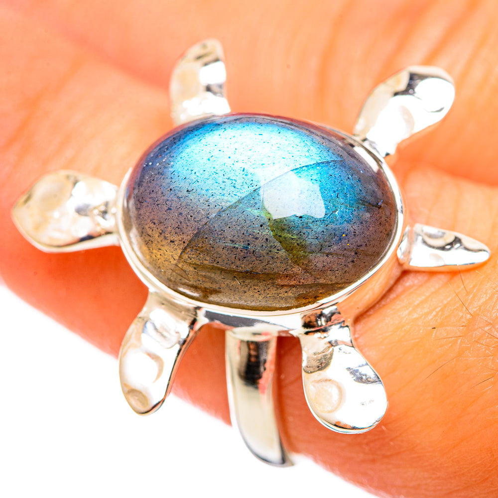 Labradorite Rings handcrafted by Ana Silver Co - RING114249