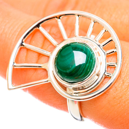 Malachite Rings handcrafted by Ana Silver Co - RING114250