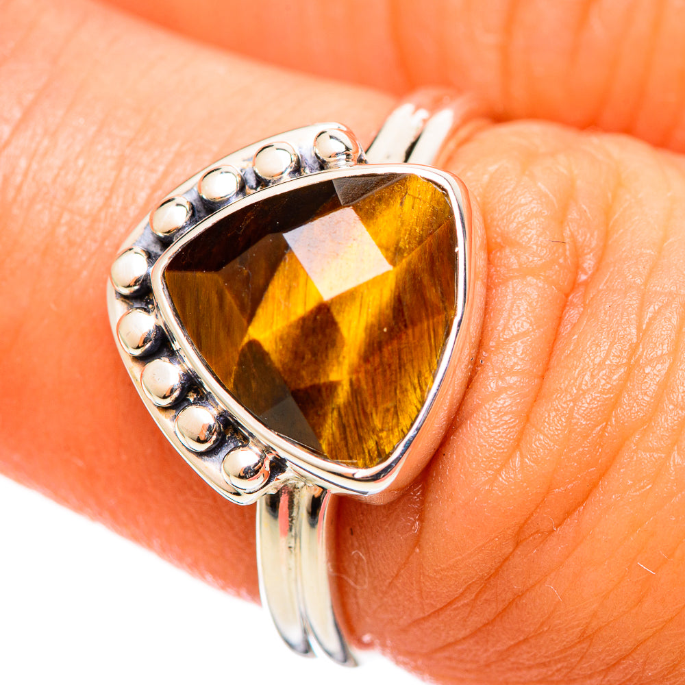 Tiger Eye Rings handcrafted by Ana Silver Co - RING114252