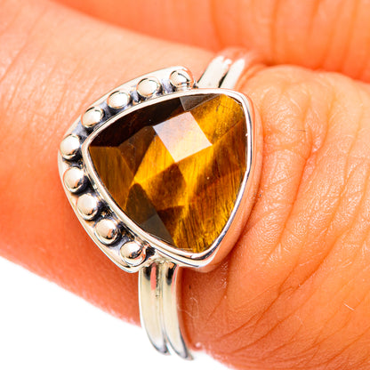 Tiger Eye Rings handcrafted by Ana Silver Co - RING114252